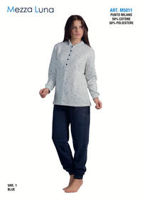 PIGIAMA DONNA M/L M5011 Tellini S.r.l. Ingrosso Abbigliamento